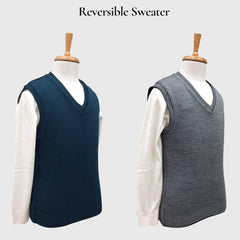 MEN'S SLEEVELESS REVERSIBLE SWEATER