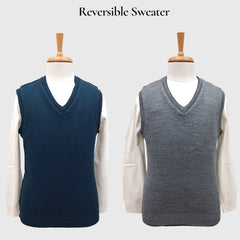 MEN'S SLEEVELESS REVERSIBLE SWEATER