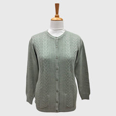 WOMEN'S R NECK CARDIGAN
