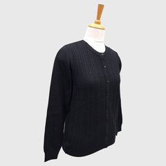 WOMEN'S R NECK CARDIGAN