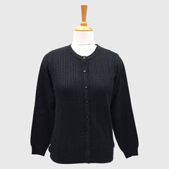 WOMEN'S R NECK CARDIGAN