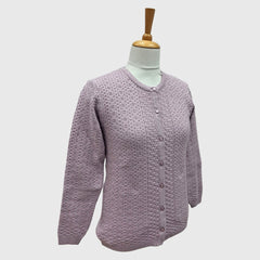 WOMEN'S R NECK CARDIGAN