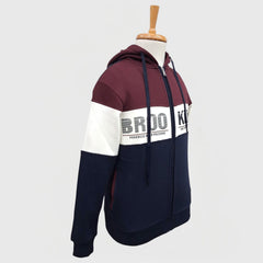 MEN'S WINTER SWEATSHIRT FULL ZIP WITH HOODIE