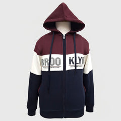 MEN'S WINTER SWEATSHIRT FULL ZIP WITH HOODIE
