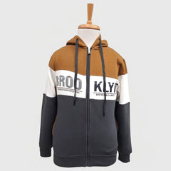 MEN'S WINTER SWEATSHIRT FULL ZIP WITH HOODIE