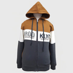 MEN'S WINTER SWEATSHIRT FULL ZIP WITH HOODIE
