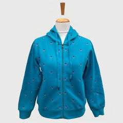 WOMEN'S SWEATSHIRT FULL ZIP HOODIE
