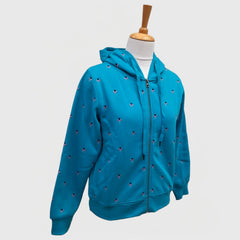 WOMEN'S SWEATSHIRT FULL ZIP HOODIE
