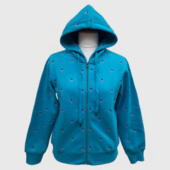 WOMEN'S SWEATSHIRT FULL ZIP HOODIE