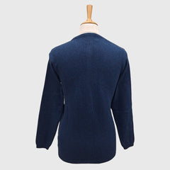 WOMEN'S R NECK CARDIGAN LAMB'S WOOL