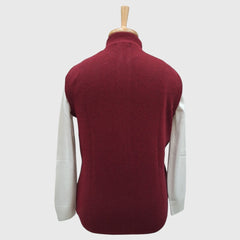 MEN'S SLEEVELESS FULL ZIP SWEATER