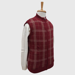 MEN'S SLEEVELESS FULL ZIP SWEATER