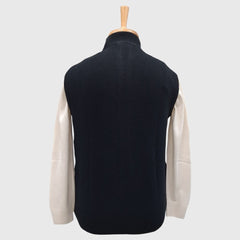MEN'S SLEEVELESS FULL ZIP SWEATER