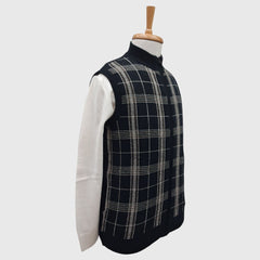 MEN'S SLEEVELESS FULL ZIP SWEATER