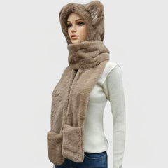 MUFFLER / FUR WITH POCKET / WOMEN'S