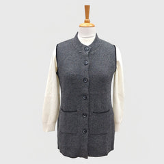 WOMEN'S SLEEVELESS CARDIGAN