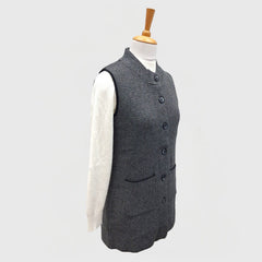 WOMEN'S SLEEVELESS CARDIGAN