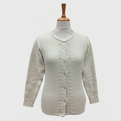 WOMEN'S R NECK CARDIGAN