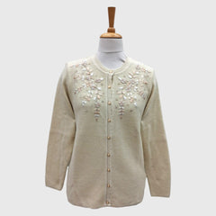 WOMEN'S R NECK CARDIGAN