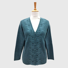 WOMEN'S V NECK CARDIGAN