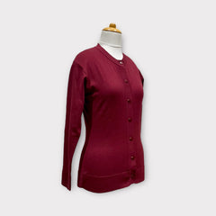 WOMEN'S R NECK CARDIGAN