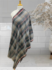 WOMEN WOOLEN STOLE CHECKS