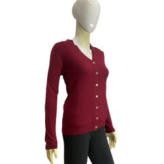 WOMEN'S V NECK ITALIAN MERINO WOOL