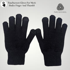 PURE WOOL MENS HAND GLOVES