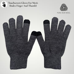 MEN'S PURE WOOL HAND GLOVES