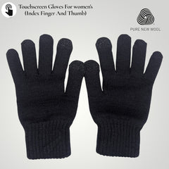 WOMEN'S PURE WOOL GLOVES