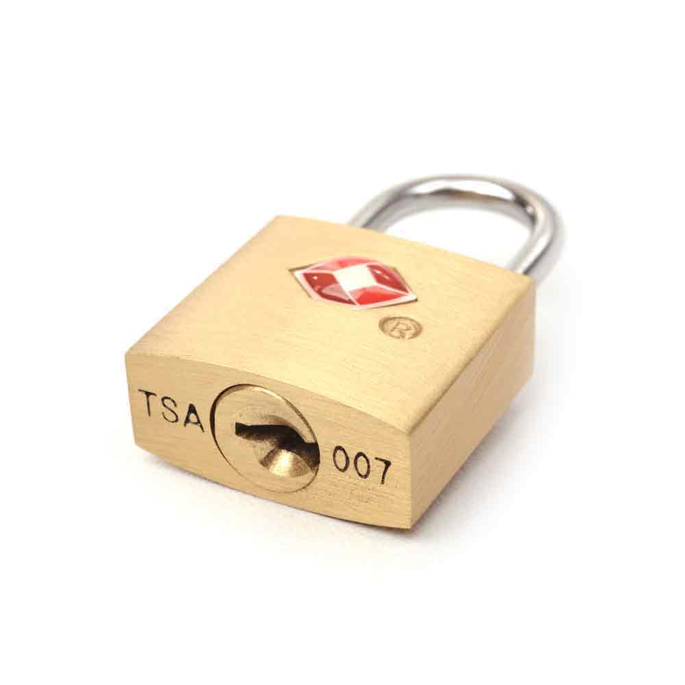 TSA Approved Suitcase Padlock - Key - TWIN PACK