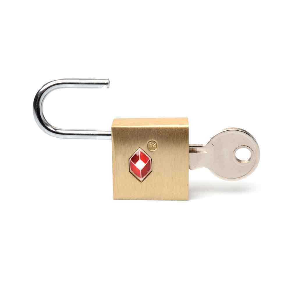 TSA Approved Suitcase Padlock - Key - TWIN PACK