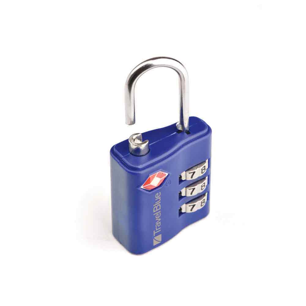 TSA Approved Suitcase Padlock - 3 Dial Combination - Pack of 2
