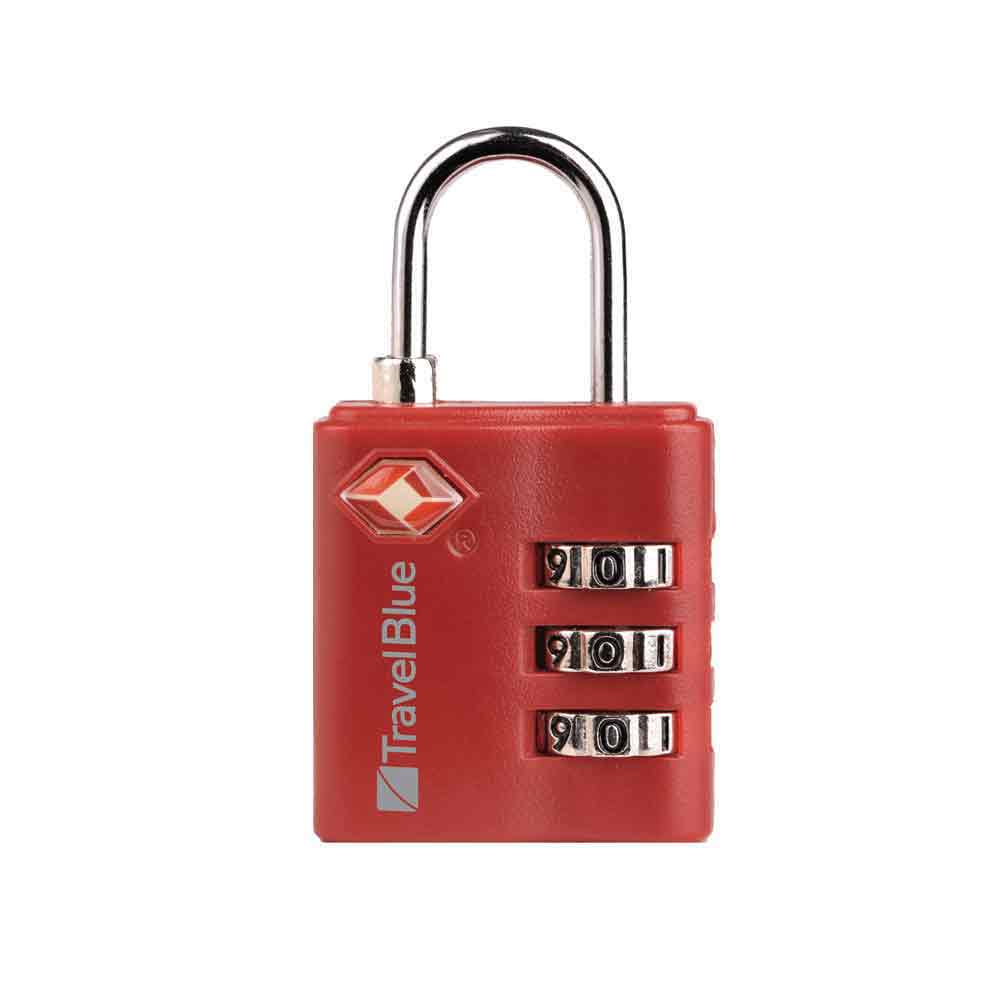 TSA Approved Suitcase Padlock - 3 Dial Combination - Pack of 2