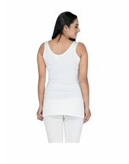 Woman Cotton warmer Slip Type White 306 Quilted Thermals