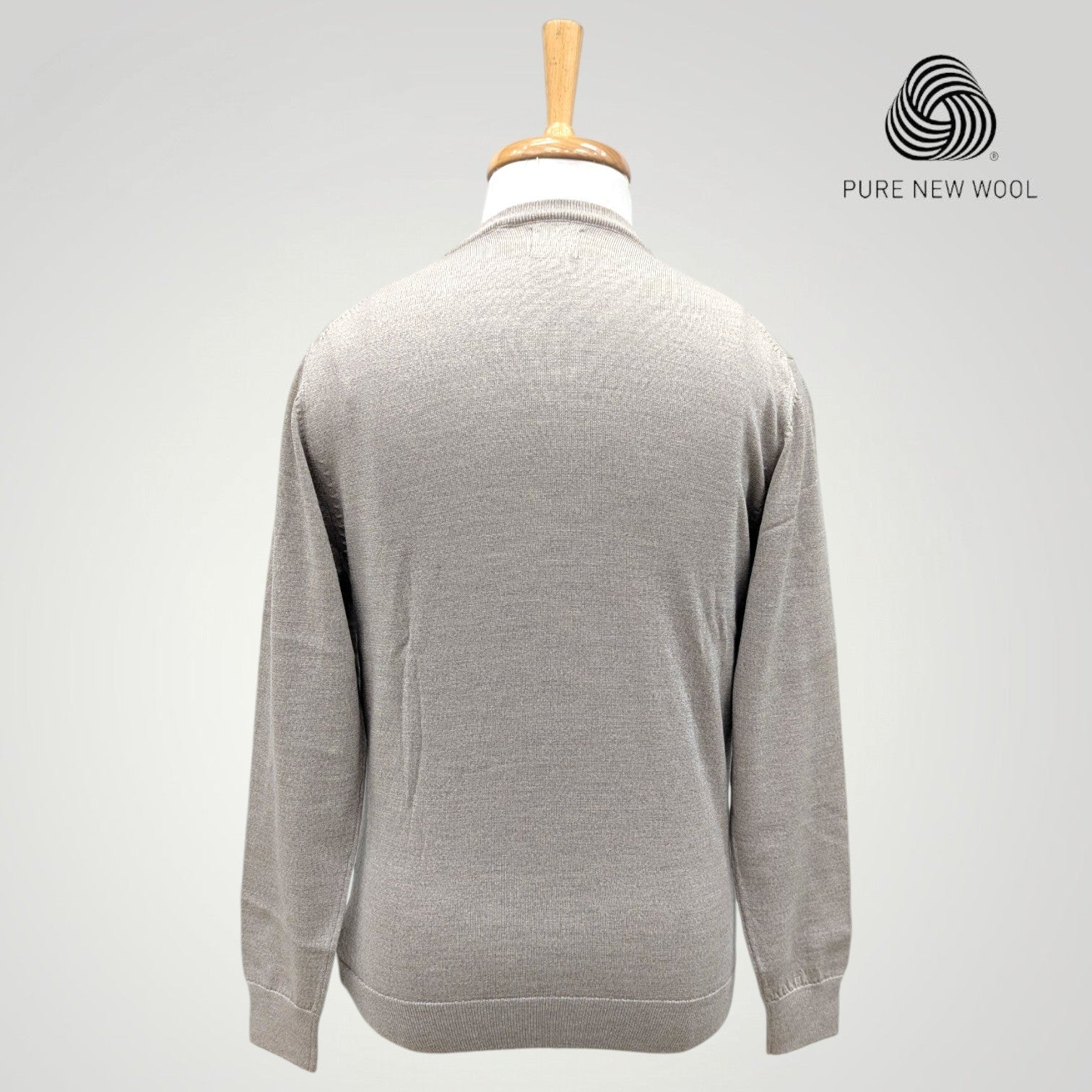 MEN'S V NECK SWEATER ITALIAN MERINO WOOL