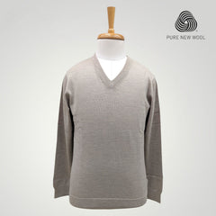 MEN'S V NECK SWEATER ITALIAN MERINO WOOL