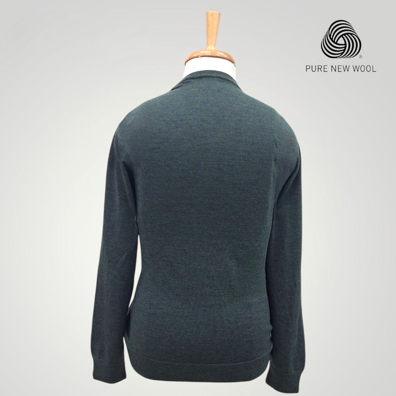MEN'S V NECK SWEATER ITALIAN MERINO WOOL