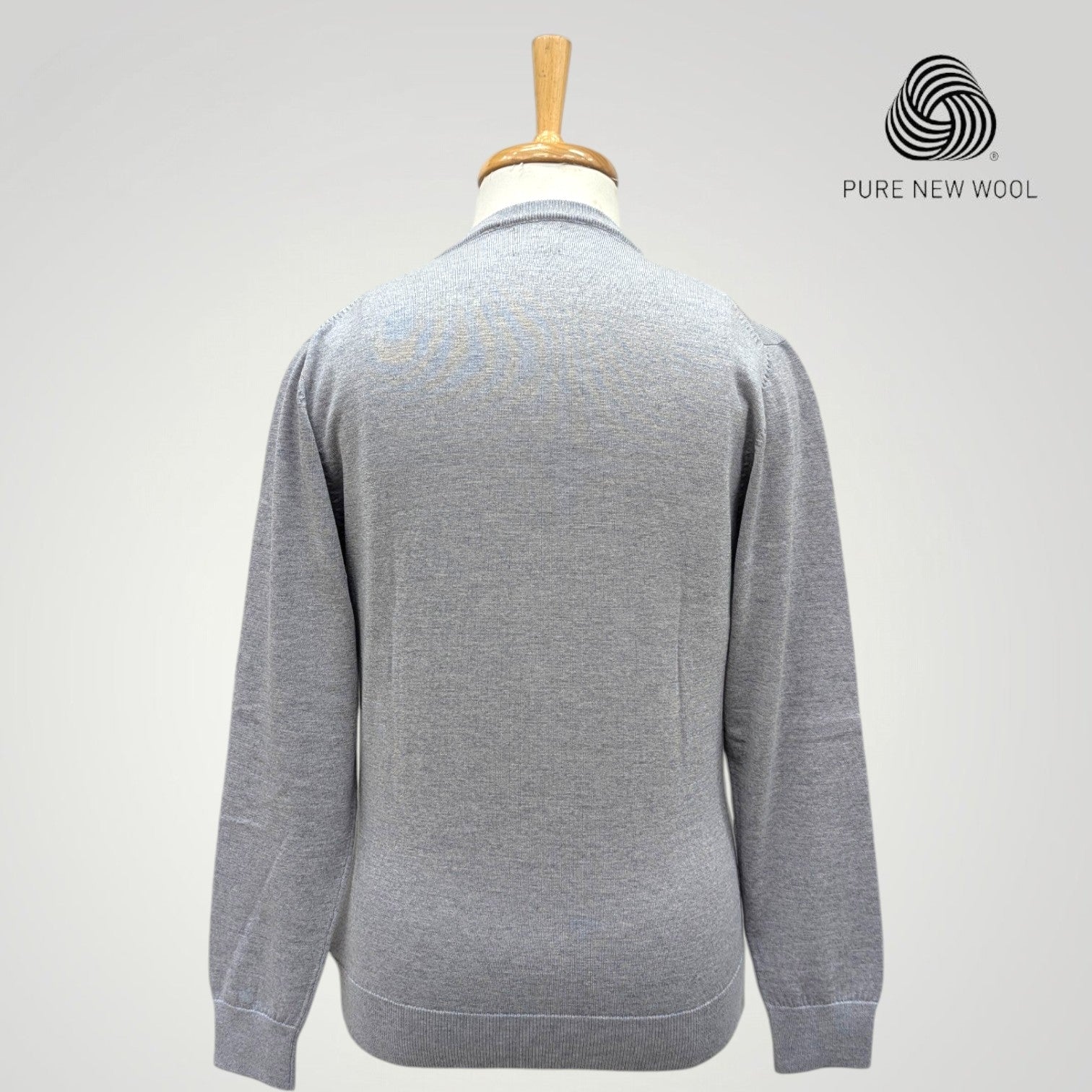 MEN'S V NECK SWEATER ITALIAN MERINO WOOL