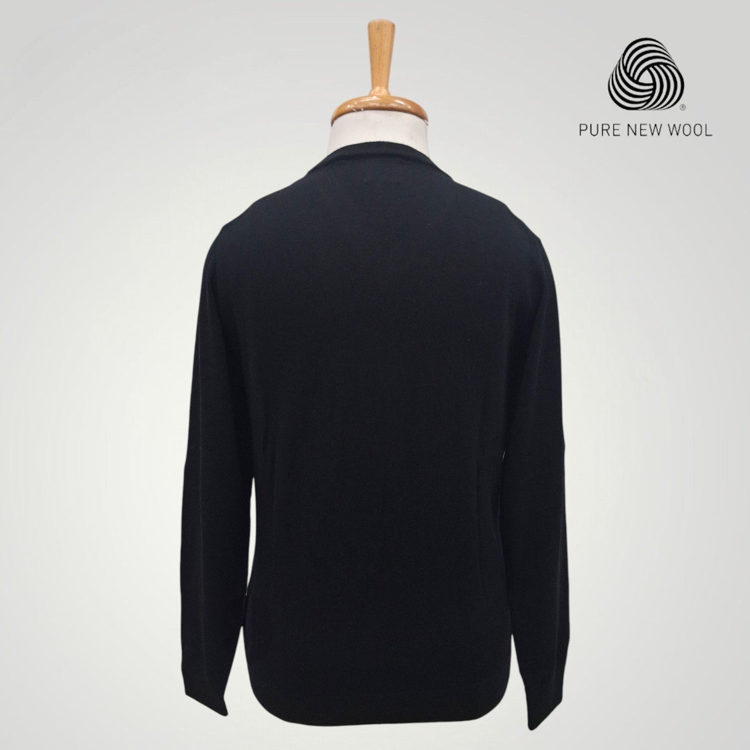 MEN'S V NECK SWEATER ITALIAN MERINO WOOL