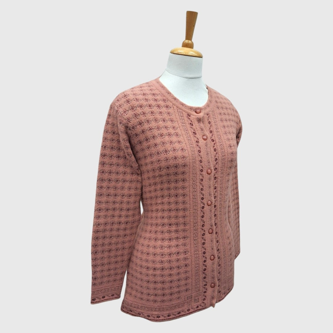 WOMEN'S R NECK CARDIGAN
