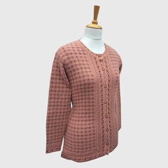 WOMEN'S R NECK CARDIGAN