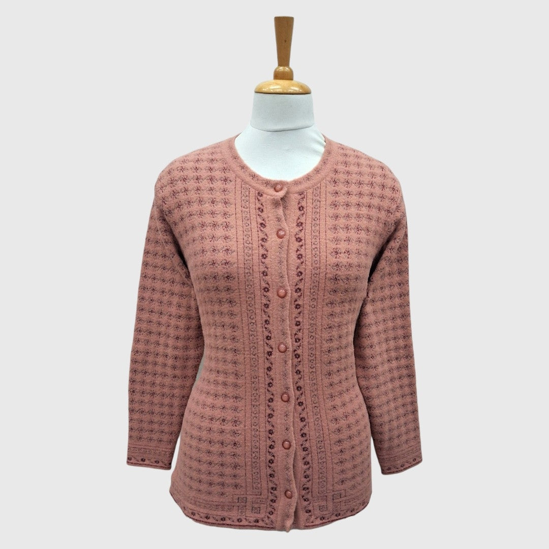 WOMEN'S R NECK CARDIGAN