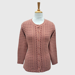 WOMEN'S R NECK CARDIGAN