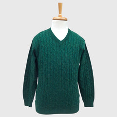 MEN'S LAMB'S WOOL V NECK SWEATER