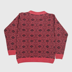 BOY'S R NECK ACRO WOOL SWEATER