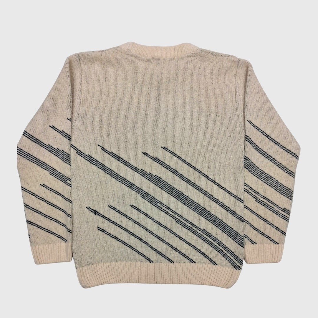 BOY'S R NECK ACRO WOOL SWEATER