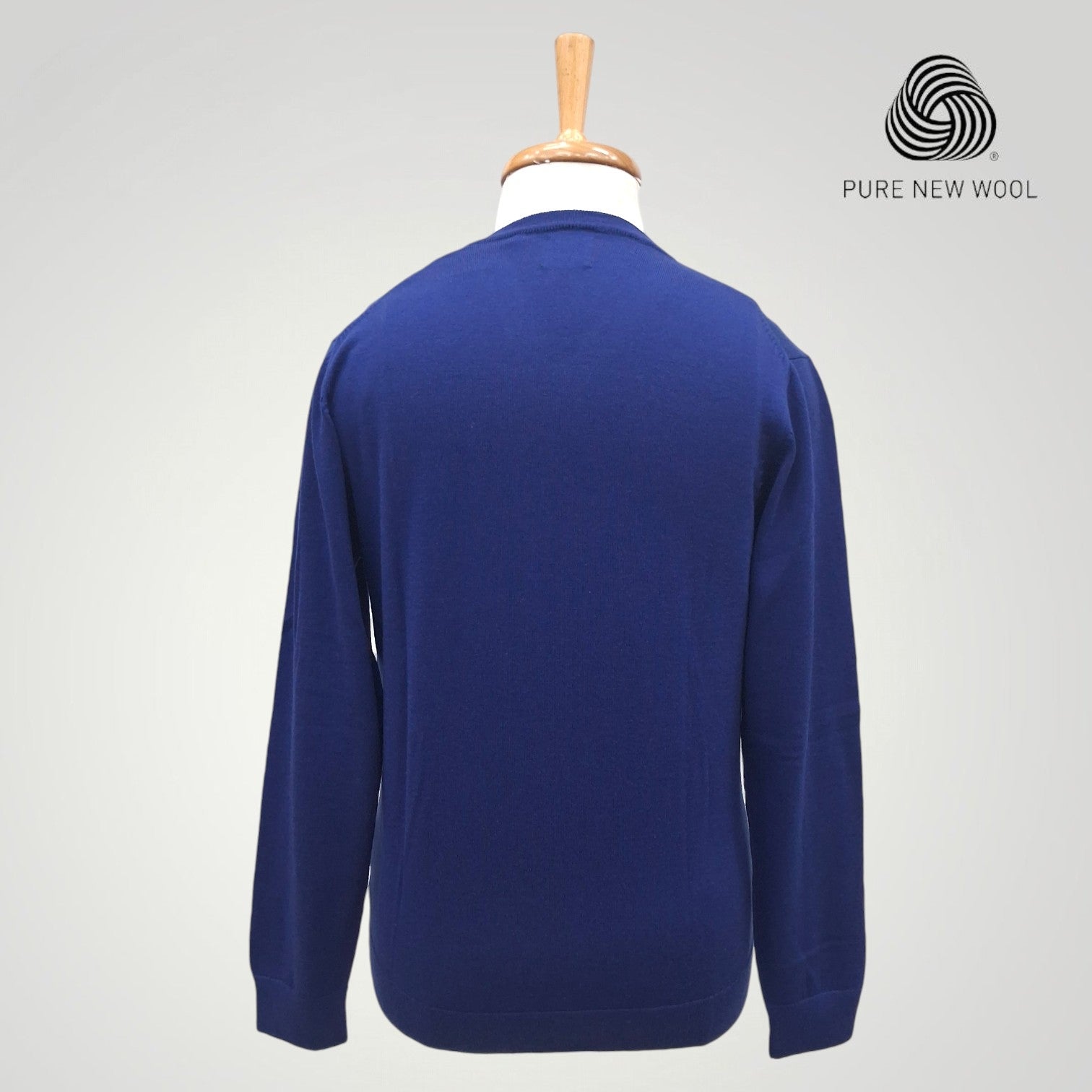 MEN'S V NECK SWEATER ITALIAN MERINO WOOL