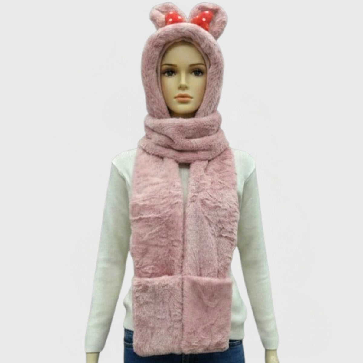 MUFFLER / FUR WITH POCKET / WOMEN'S