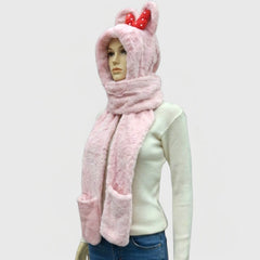 MUFFLER / FUR WITH POCKET / WOMEN'S